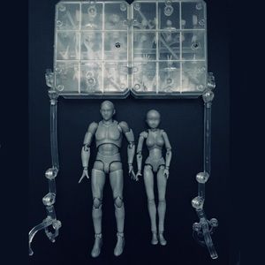 Body Chan and Body Kun Model Figures